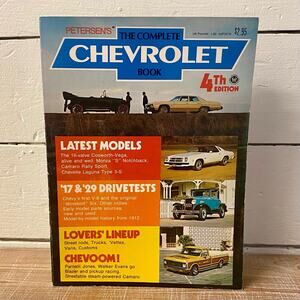 Petersen’s The Complete Chevrolet Book Vintage Chevy Manual 4th Edition 1975‎